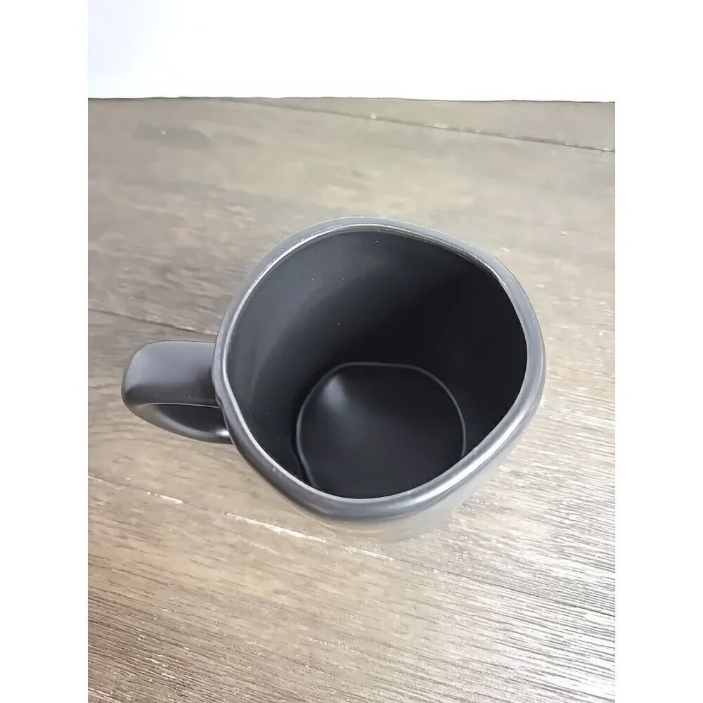 Rae Dunn Magenta Artisan Hello Sunshine Ceramic Coffee Mug Black White Letters